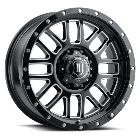 Icon Vehicle Dynamics ICON ALLOYS ALPHA GLS BLK MILL WIN - 20 X 9 / 6 X 135 / 16MM / 5.625" BS 1220906356GBMW